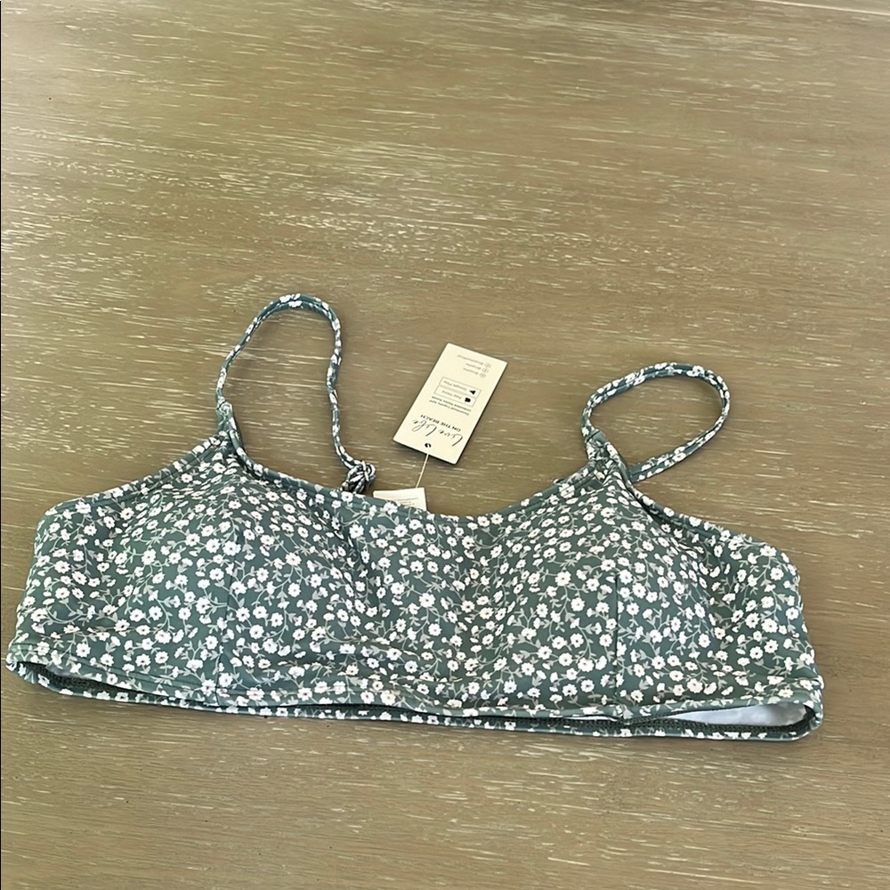 Floral Print Bikini Top
